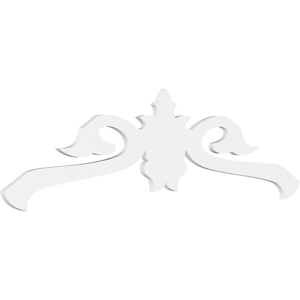 Ekena Millwork Pitch Florence Architectural Grade PVC Gable Pediment, 72"W x 21"H x 1"P (7/12) GPP072X021X100FLO - main